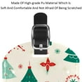thumbnail image 4 of Square 2Pack PU Leather Christmas Tree Cruise Luggage Tag with Privacy Cover and Name ID Tag for Travel Handbags Backpacks Luggage Tags, 4 of 6