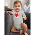 thumbnail image 2 of Happy 4Th Of July Heart Bodysuit Infant -Image by Shutterstock,  6 Months, 2 of 4