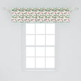 thumbnail image 2 of Ambesonne Summer Window Valance, Cherries and Flowers, 54" X 12", Multicolor, 2 of 3