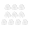 thumbnail image 1 of 10 PCS Silicone Stopper, 2/5 in Reusable Salt Shakers Solid Stopper for Flower Pot Pipe Bottle, White, 1 of 5