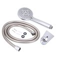 thumbnail image 2 of G1/2'' Wall Mount Shower Faucet Set Handheld Shower Head Hose, 2 of 10