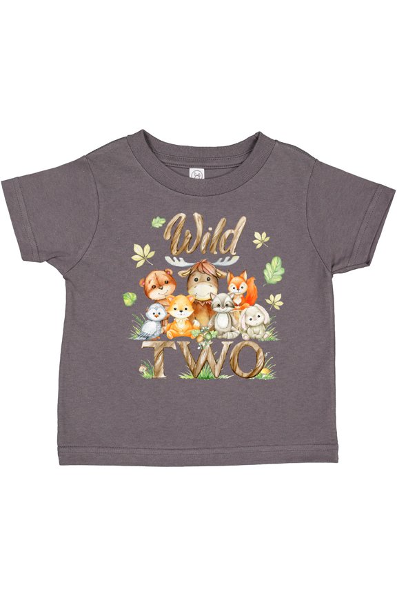 Wild Two Forest Friends Boys or Girls Toddler T-Shirt