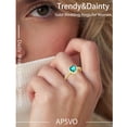 thumbnail image 3 of APSVO 18K Gold Plated Love Heart Rings for Women Girls CZ December Birthstone Ring with Blue Tanzanite Eternity Promise Band Wedding Birthday Graduation Prom Jewelry Gifts Teen Mom Kids, 3 of 9