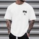 thumbnail image 1 of Tops para hombre, blusas y camisas de cuello redondo y manga corta para hombre, blusas casuales de cuello redondo con estampado de moda para hombre, blusas de cuello redondo y manga corta para hombre., 1 of 4