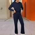 thumbnail image 4 of Women's Slim Fit Sweatsuit Set - Long Pants Jogger Two Piece, Sexy Chest Design, All-Occasion Comfort Wear, 4 of 7