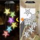 thumbnail image 1 of 1 pieza (estrella transparente) Decoración de Pascua, regalo para mamá, regalo para esposa, regalo de cumpleaños, regalo para el día de la madre, carillón de viento solar para exteriores, regalo de Na, 1 of 5