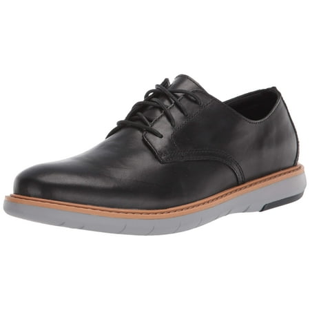 Clarks Men's Draper Lace Oxford, Black Leather with Grey Outsole, 80 M ...