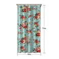 thumbnail image 5 of Pioneer Flower Floral Print Pattern Shower Curtain 36"x72" ,Bathroom Decorative Shower Curtains Set with 12 Hooks,Modern Waterproof Washable Shower Curtain, 5 of 6