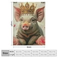 thumbnail image 4 of Shiartex Cute Pig Blanket Flannel Throw Blanket for Gifts for Women Men Girls Boys All Seasons Super Soft Cozy Throws Blanket for Couch Sofa Bed Office 50x60in, 4 of 6