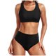 thumbnail image 1 of Trajes de baño para mujer, Trajes de baño para mujer, Traje de baño sin mangas liso de moda para mujer, Traje de baño con relleno y efecto push-up, Traje de baño de playa para mujer, 1 of 4