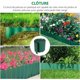 thumbnail image 5 of 2 PCS Borde de césped flexible 9M × 15CM, borde de césped de plástico para valla de jardín, borde de jardín de PVC, borde de jardín flexible verde, 5 of 5