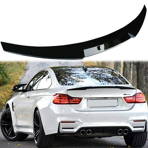 NINTE Rear Wing Spoiler for 2015-2020 BMW F82 M4 Coupe Gloss Black Back Splitter