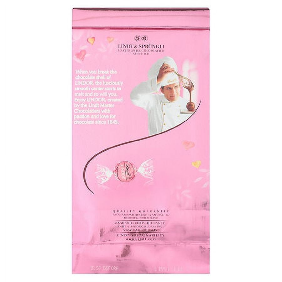 Lindor Valentine's Strawberry & Cream Truffles Bag 5.1 oz Pack of 2