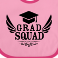 thumbnail image 4 of Inktastic Grad Squad with Graduation Cap and Wings Boys or Girls Baby Bib, 4 of 4