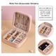 thumbnail image 3 of Estuche de almacenamiento Joyero organizador de almacenamiento, pequeño, portátil, de cuero, caja de almacenamiento de una sola capa para anillos, pendientes, collares, niñas, mujeres, 3 of 8