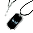 thumbnail image 2 of Westworld Logo Military Dog Tag Pendant Necklace with Cord, 2 of 5