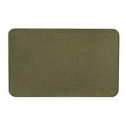 House, Home and More Skid-Resistant Carpet Indoor Area Rug Floor Mat - Olive Green - 6 Feet X 8 Feet