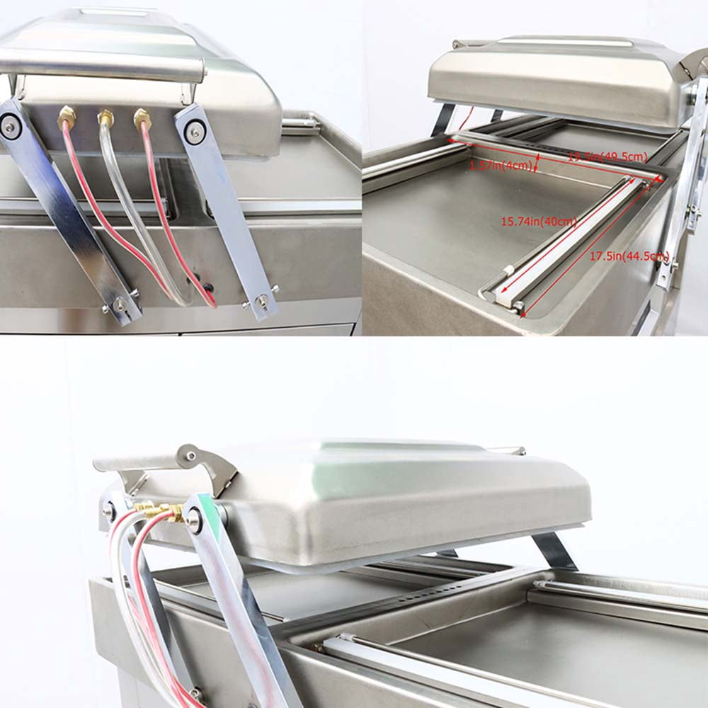 INTBUYING Commercial Vacuum Packaging Sealing Machine Sealer Double Chamber Vacuum Sealer DZ400 220V