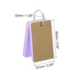 thumbnail image 2 of Unique Bargains 3.5' x 2' Blank Flash Cards with Rings Study Cards Index Cards Note Card Pre Hole Punched, Purple 300 Pack, 2 of 5