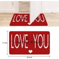 thumbnail image 6 of PtRug Valentines Day Door Mat Love Truck Decorative Pink Heart Kitchen Mat Love You Welcome Doormats Sweet Cat Valentines Outdoor Door Mat Hugs & Kisses Floor Mats XOXO Decor 30" X 17", 6 of 6