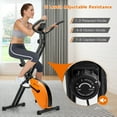 thumbnail image 4 of Demifill Folding Exercise Bike,Folding Magnetic Upright Exercise Indoor Cycling Stationary Bike for Gym Cardio, Indoor Cycling Bike for Home Workout, Orange, 4 of 11