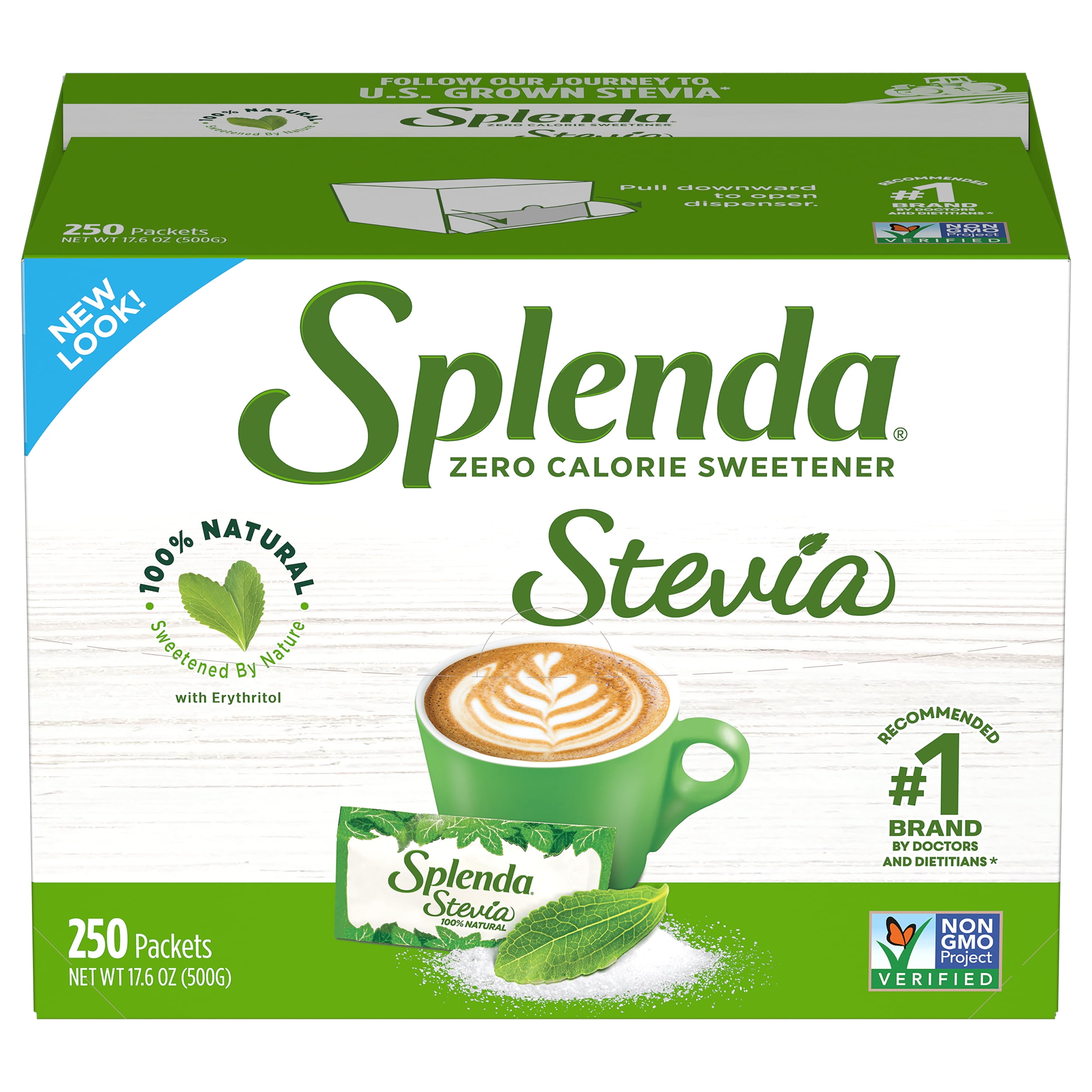 Splenda Naturals Stevia Zero Calorie Sweetener packets (250 Count) - Walmart.com