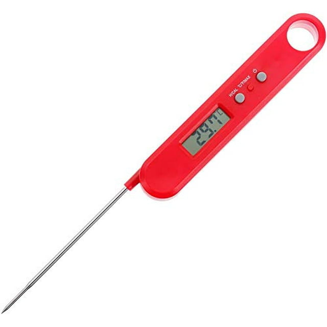 Stanz (TM) Digital Instant Read Meat Thermometer - Waterproof Kitchen Food Cooking Thermometer with Back Light LCD - Super Fast Electric Meat Thermometer Probe for BBQ Grilling Smoker Baking Turkey