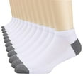 thumbnail image 2 of Homeyce 12 Pairs Men's Low Cut Ankle Socks Cushioned & Breathable Fit US Shoe Sizes 10 13 for Daily Wear,White US（10-13）, 2 of 5