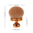 thumbnail image 2 of Extra Large Makeup Brush For Self Tanner, Self Tan Applicator 74mm Wide-headed Kabuki Brush Self Beauty Tanning Tool Cream Applicatior, Round Face Body Makeup Brush with Handlecopper，gold3.46”, 2 of 8