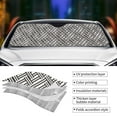 thumbnail image 4 of Kdxio Black White Stripes Print Front Windshield Sun Shade,Folding Auto Sunshade for Car Truck SUV-Small, 4 of 7