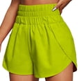 thumbnail image 1 of Pantalones cortos deportivos para mujer, pantalones cortos de entrenamiento elásticos informales sueltos de cintura alta para primavera y verano, 1 of 6