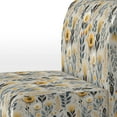 thumbnail image 4 of Designart "Nature’S Floral Masterpiece II" Gray Floral Upholstered Accent Chair - Cottage Arm Chair For Bedroom, 4 of 5