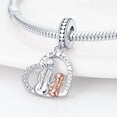 thumbnail image 2 of Abalorio Colgante Plata Ley 925 con Circonitas Cúbicas, Regalo para Mujer, Compatible con Pulsera y Collar, 2 of 5