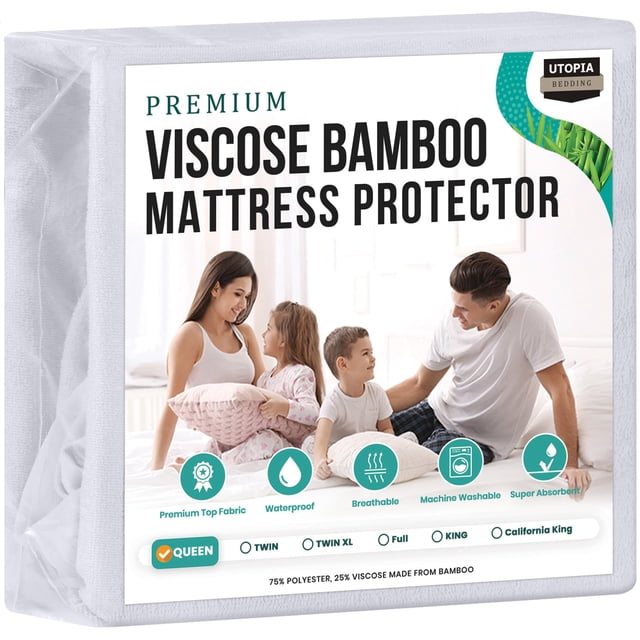 Protector de colchón Utopia Bedding impermeable tamaño queen