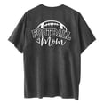 thumbnail image 2 of Tops Cortos para las Mujeres, Doble Cara Impreso Cuello Redondo Gota Hombro Camiseta, Top Estirable Casual, 2 of 5
