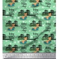 thumbnail image 1 of Soimoi Modal Satin Fabric Swimming Pool,Cartoon & Buildings Architectural Print Fabric by Yard 42 Inch Wide, 1 of 3