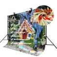 thumbnail image 4 of ABPHOTO Polyester 7x5ft Cartoon Scene Backdrop Cartoon Magical Cottage Scene Photography Background and Studio Photography Backdrop Props, 4 of 5