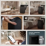 TCL 8,000 BTU Smart Portable Air Conditioner (Black) - 3-in-1 Cooling, Fan & Dehumidifier, Auto Swing, Matter-Enabled, Quiet Operation, Sleep & Auto Modes, Compact Window Fit 20”-59” - W8P95-B5