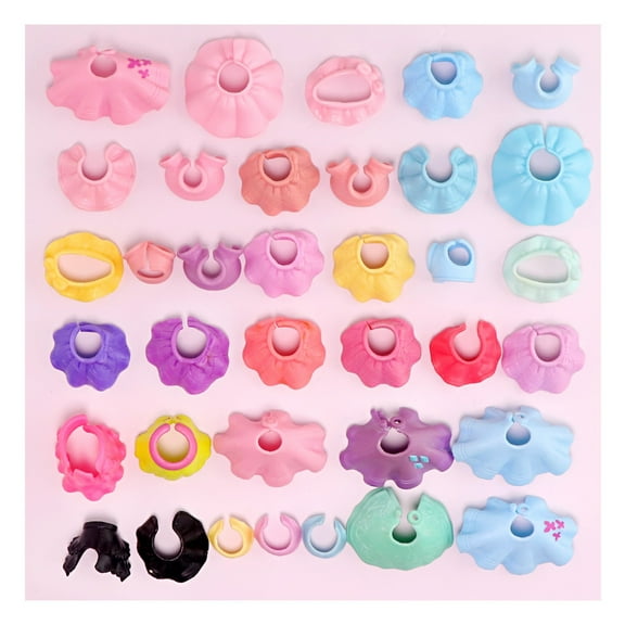 Minilpsshop Random 5 PCS Mini Clothes Dress Skirt Vest Jacket Accessories for Mini Pet Cats Dogs Figures Toys,Cute Xmas Gift for Kids