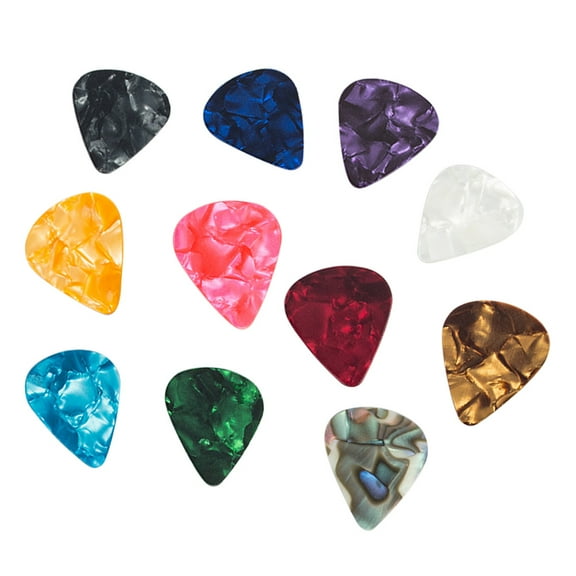 NICEXMAS 60pcs Guitar Picks Colorful Heart Shape Guitar Picks For Guitar Bass Ukulele Mandolin Banjo 0.46/0.71/0.96mm (Assorted Color)