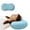 blue, variant on Contour Memory Foam Pillow for Sleeping – Ergonomic Cervical Neck Support Pillow, Orthopedic Bed Pillow for Side & Back Sleepers, Pain Relief with Washable Cover