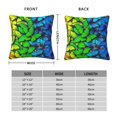 thumbnail image 2 of Pofeuu Multicolored Butterflies Print Double-sided plush pillowcase Square Throw Pillow Covers Pillows Cover for Living Room Bedroom Sofa Couch Cushion Cover（No pillow core）-26"x26", 2 of 7