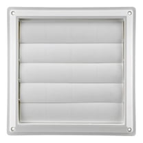 Industries, Inc.-8" White Plastic Louver Vent (Price Per Piece). Item #363W, outside dimensions are 10.875" x 10.875".