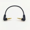 thumbnail image 2 of AOOOWER 20cm 3.5mm Male to Male Auditory Wire with Gold Plated Bent Connectors Quick, 2 of 10