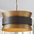thumbnail image 2 of 19.75 Inch 4 Light Pendant-Patinaed Brass/Dark Zinc Finish    -Traditional Installation Capital Lighting 330446Pz, 2 of 7