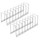 thumbnail image 2 of 2pcs Stainless Steel Kitchen Dish Organizer Drain Storage Rack Kitchen Dish Rack for Countertop, 2 of 3