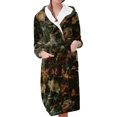 thumbnail image 2 of BILIKEYU Women's Fleece Plush Warm Bathrobe Loungewear, Bathrobe for Women, Winter Clothing for Women, Women's Sleepwear, 2 of 5