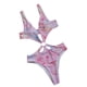 thumbnail image 5 of Moda mujer Sexy traje de baño con cuello en V Tie-Dye estampado sin espalda siamés traje de baño Fridja  nalpqowj23831, 5 of 6