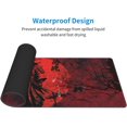 thumbnail image 6 of Japanese Samurai Red Moon Black Chreey Bloosm Mouse Pad 31.5x11.8 in Desk Accessories Big Extended Non-Slip Rubber Base Mousepad with Stitched Edges Gaming Pc Desktop Large Mouse Pad, 6 of 6