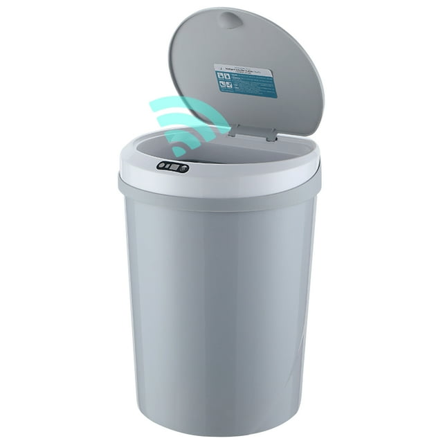 Botes de basura sin contacto de 12L/3,2 galones, bote de basura automático, Sensor de movimiento infrarrojo con tapa para cocina y baño